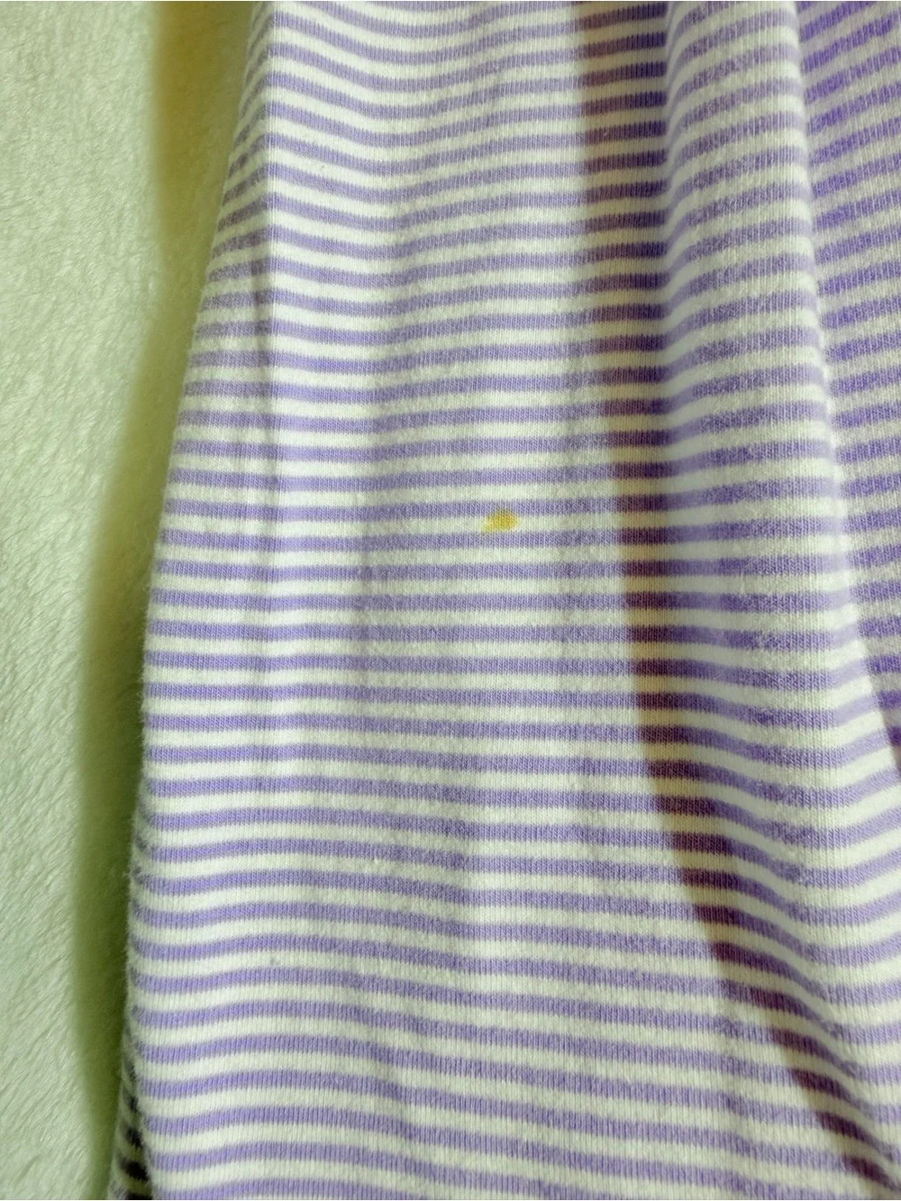 Jelly Benas Girls' Stripe Purple Peter Pan Collar knit Dress 7